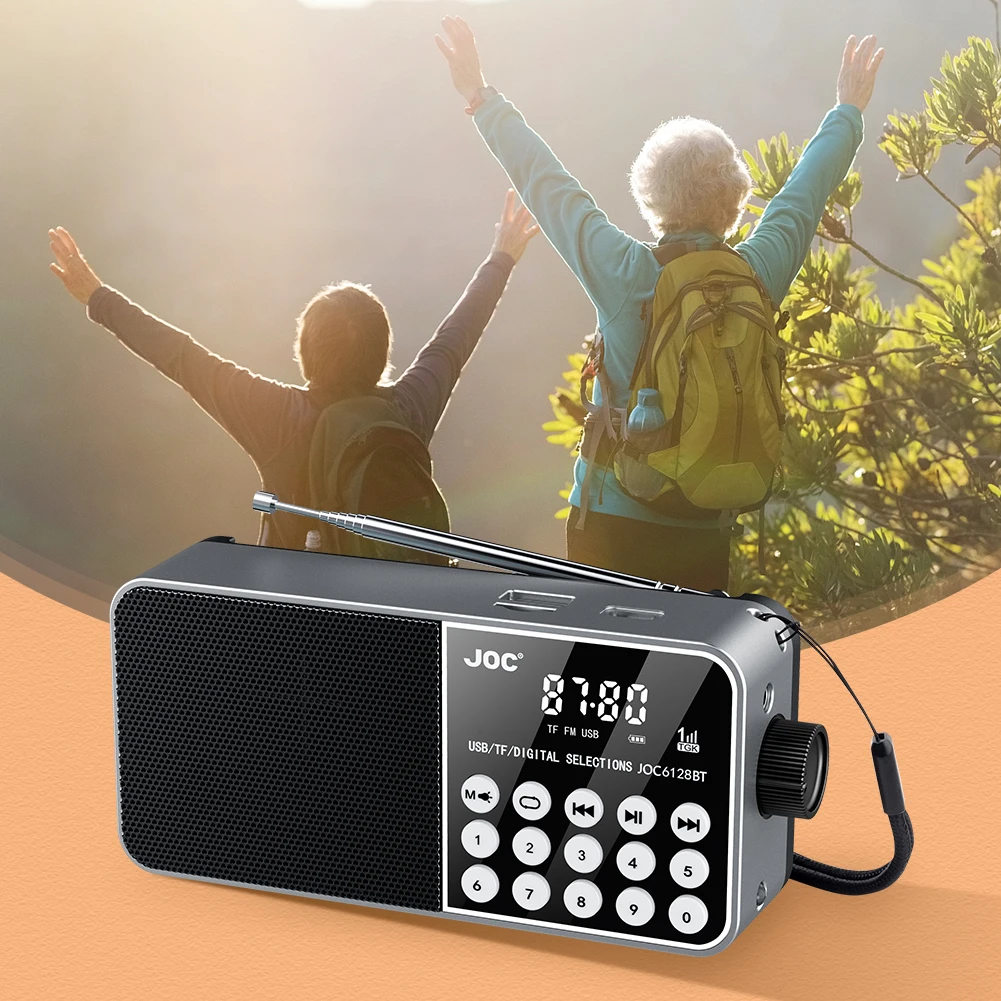 Radio de banda completa Compatible con Bluetooth, reproductor de radiodifusión, pantalla Digital LED, Radio MP3 inalámbrica para emergencias, huracán - imagen 2