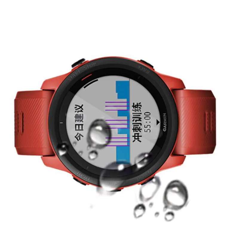 Película protectora transparente de vidrio duro para reloj inteligente, cubierta protectora de pantalla de música para Garmin Forerunner 165, Fr165, accesorios para reloj inteligente - imagen 4