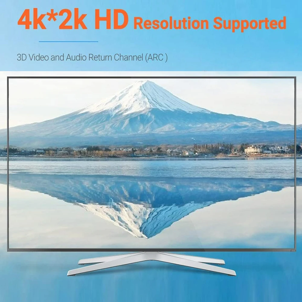 Adaptador macho a hembra compatible con HDMI de 90 grados hacia arriba, conector extensor plano en forma de L para PC, HDTV Fire Stick Chromecast - imagen 4