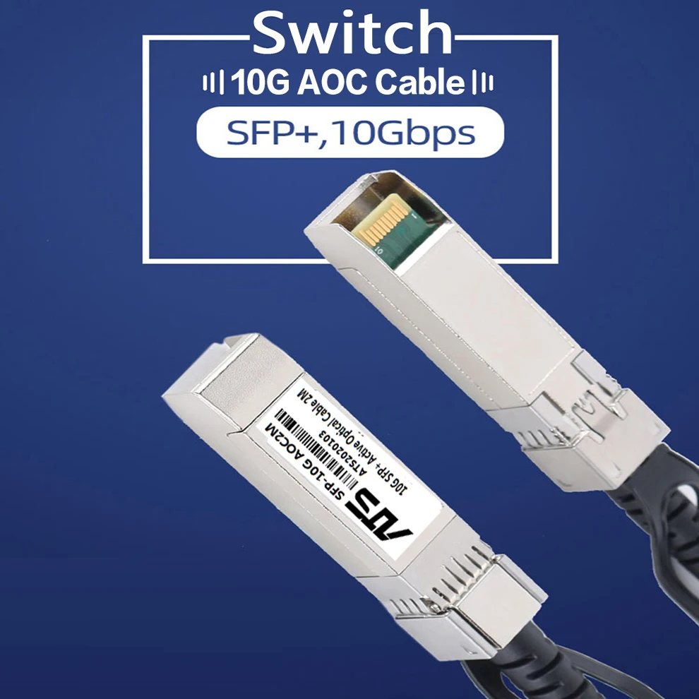 Cable 10G SFP+ AOC Cable óptico activo SFP de 10GBASE transmisión de alta velocidad compatible con interruptores varosos - imagen 3