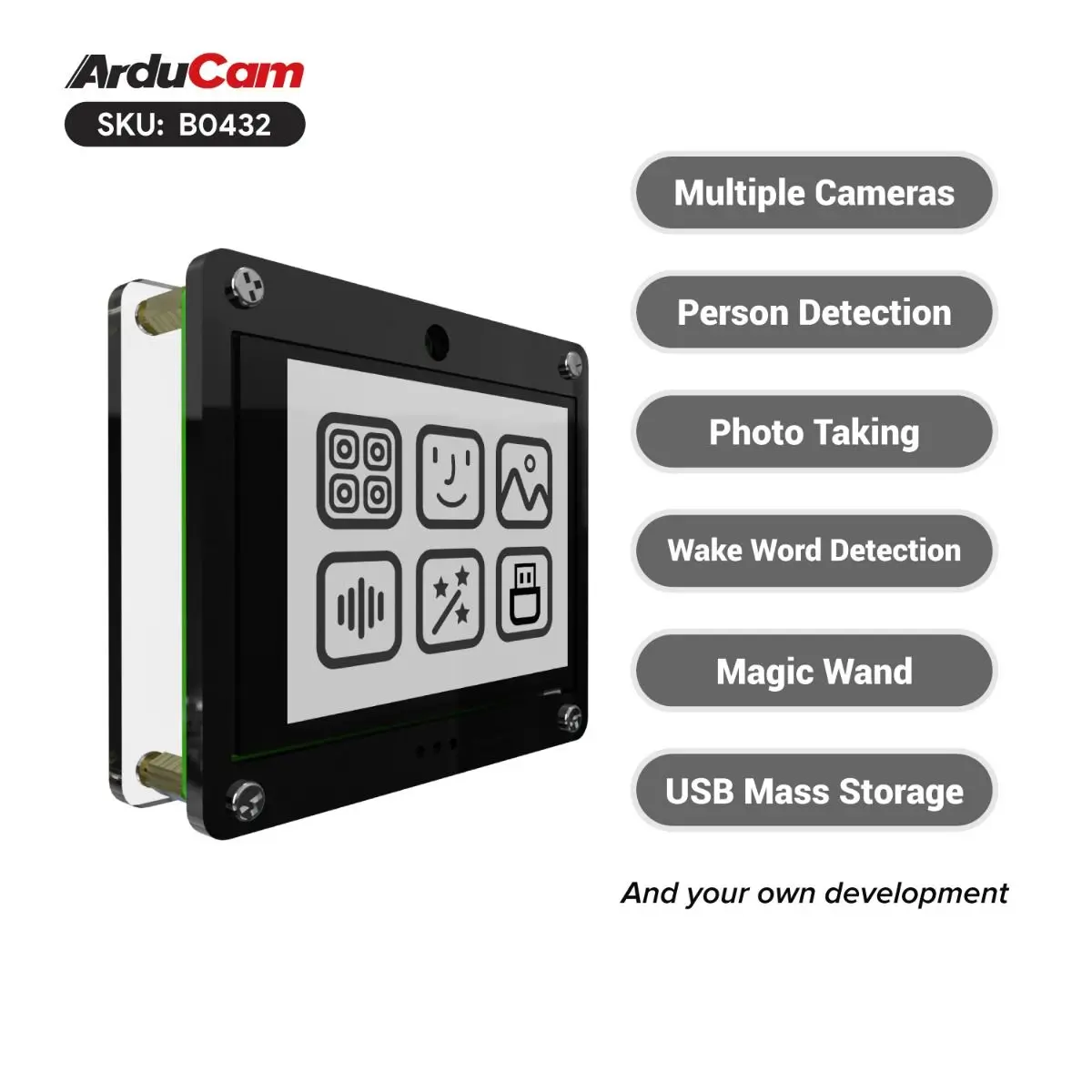 Pico4ML-Pro TinyML Plug-n-Play RP2040 Dev Kit, adaptador de cámara SPI múltiple - imagen 5