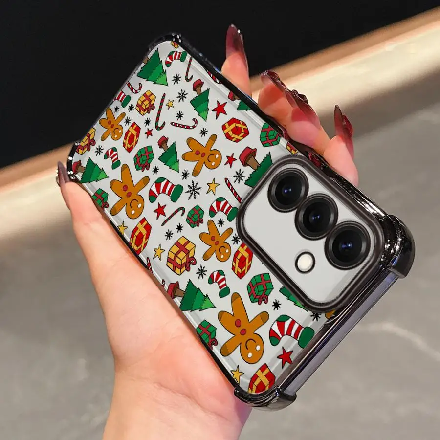 Funda de teléfono para Samsung Galaxy A13 A15 A24 A26 A52 A17 A25 A16 A33 A35 A36 A21s, funda suave, bonito elemento navideño creativo - imagen 4