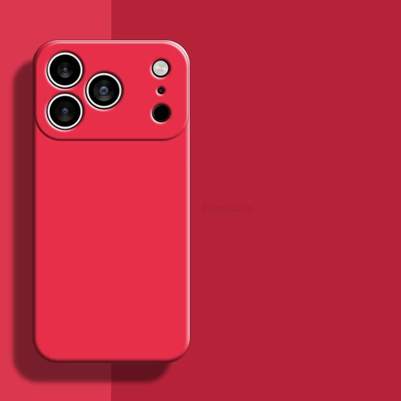 Funda de teléfono de silicona líquida para Apple iPhone 17 Pro Max 17 Air 16 15 14 Plus 13 12 mini 11 Pro Max funda a prueba de golpes Fundas - imagen 5