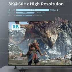 Conmutador Bidireccional HDMI 8K 4K 2 en 1 – Selector 120Hz para TV Monitor