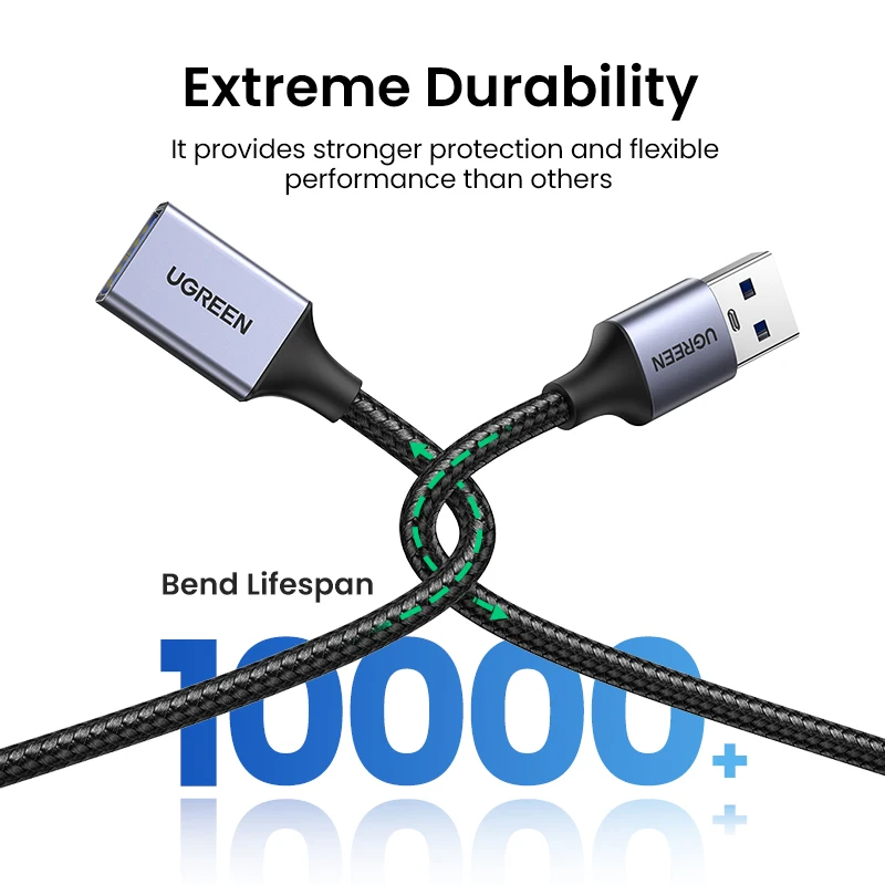UGREEN Cable Extensión USB 3.0 Tipo A Macho Hembra - imagen 5
