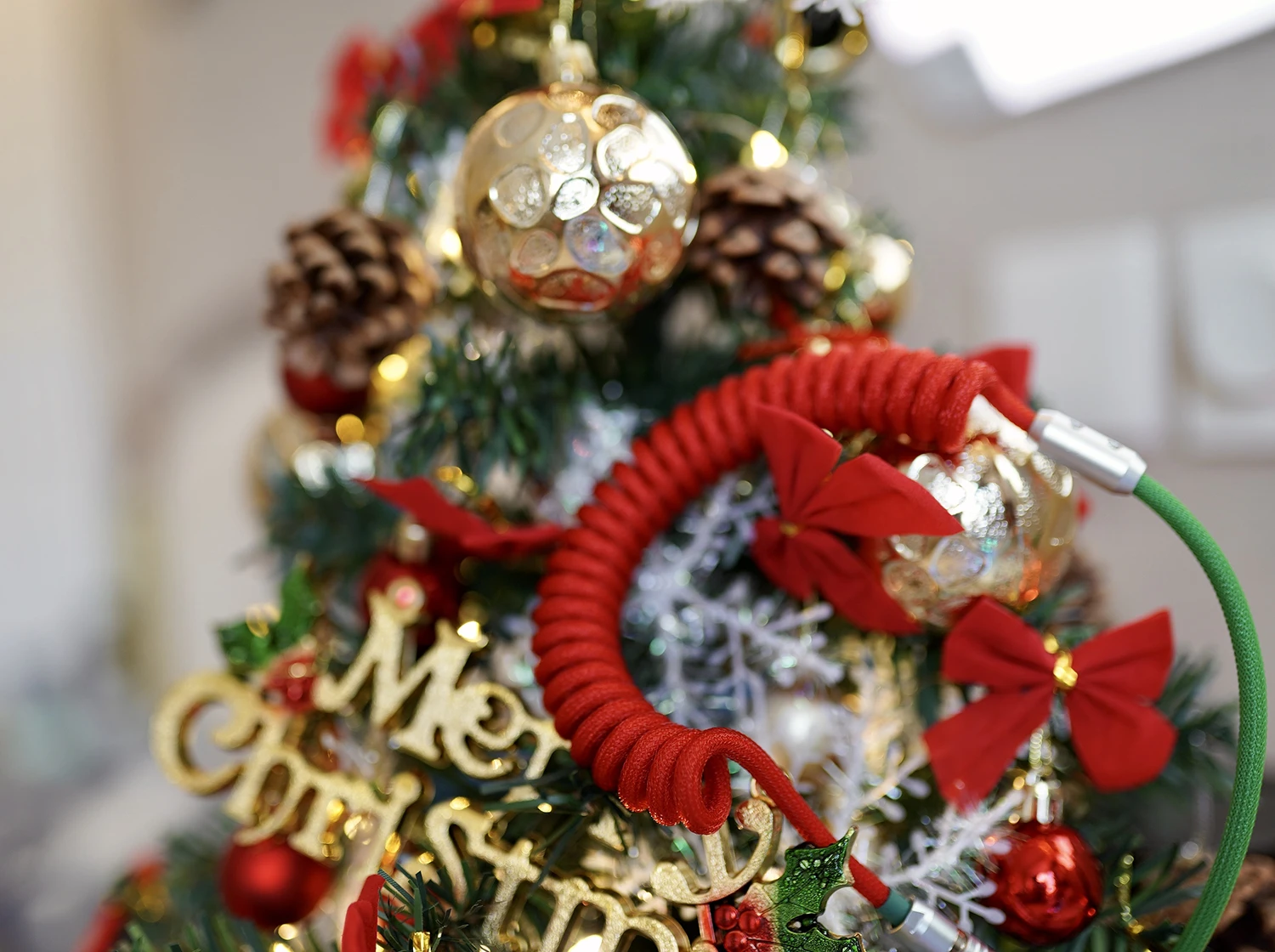 Fuera del estante GeekCable pure manual Teclado mecánico fiebre cable de datos tema serie matriz Navidad - imagen 4