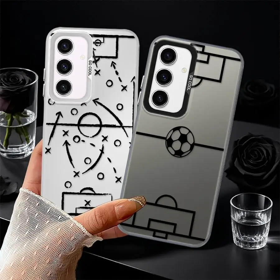 Divertida funda trasera de fútbol para Samsung Galaxy A36 A23 A25 A26 A32 A53 A24 A22 A52 A33 A34 A73 - imagen 4
