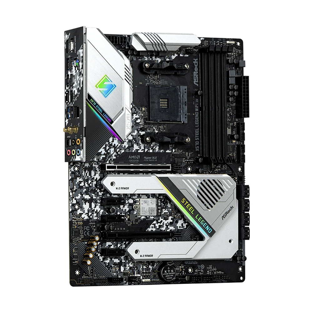 Placa base ASRock X570 STEEL LEGEND WIFI AX compatible con 5700x3D 5800X3D 5600X 5600G 2600K CPU DDR4 M.2 NVME PCIe 4,0 AM4 ATX - imagen 5