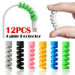 Protector Cables Silicona Universal – Enrollador Espiral Datos y Carga