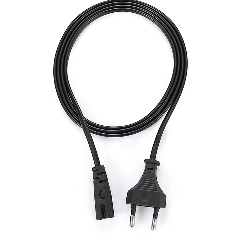 Cable de alimentación UE de 1,5 M, Cable de extensión de alimentación IEC320 C7 de 2 pines para cargador de ordenador portátil Dell, altavoz de Radio de impresora Canon Epson PS4 XBOX One S - imagen 2
