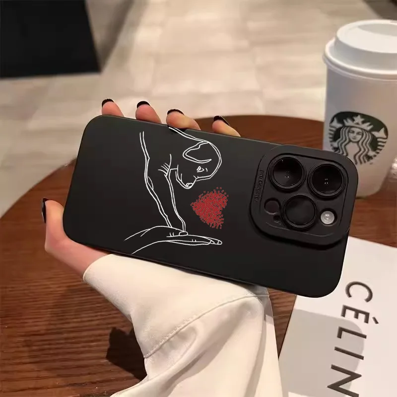 Funda blanda con diseño de perro gato para Samsung Galaxy A54 A55 A35 A24 A25 A15 A33 A34 A32 A52 A53 S22 S21FE S23 S24 Ultra - imagen 2