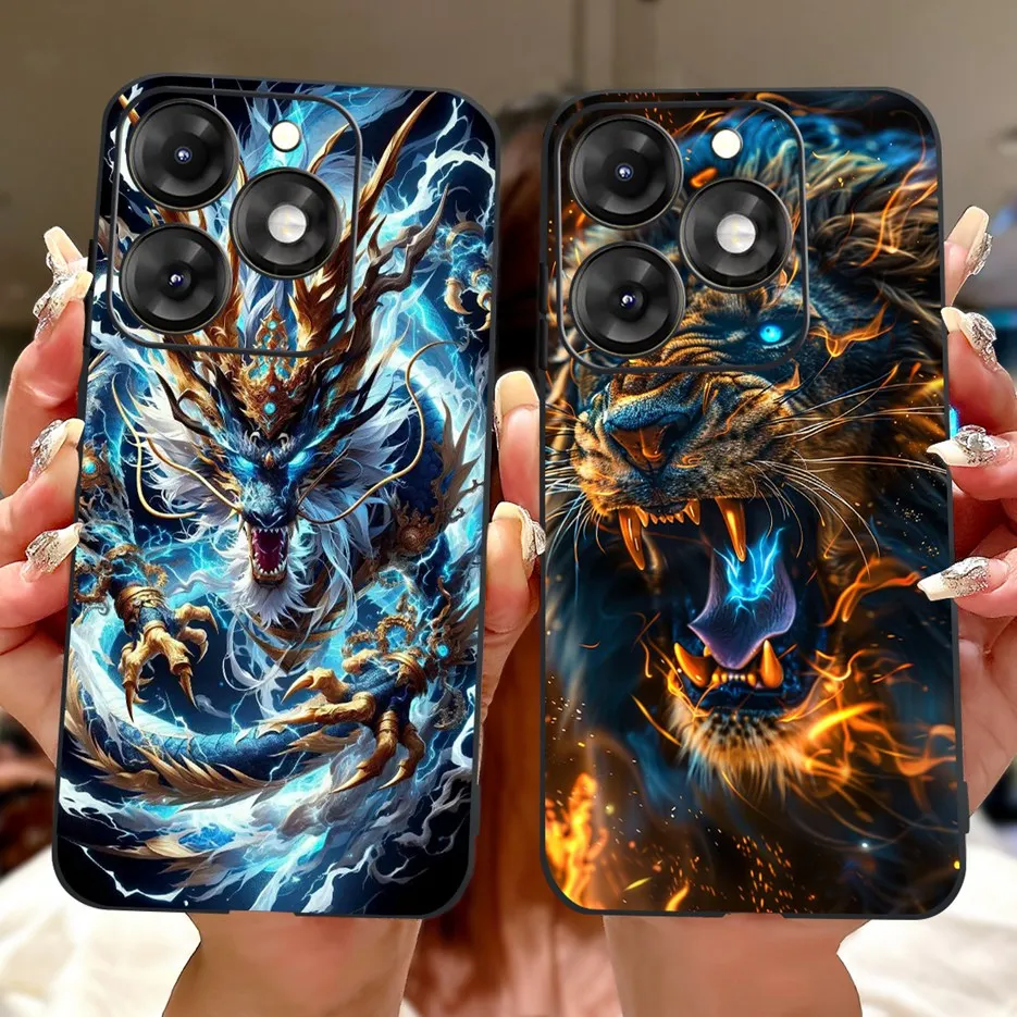 Para Itel A70 funda A665L Lucky koi moda cubierta pintada a prueba de golpes suave TPU funda de teléfono para Itel A70 A 70 ItelA70 bolsas de cubierta trasera - imagen 5