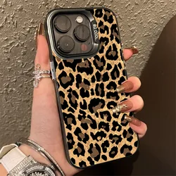 Funda Antigolpes iPhone – Leopardo Marrón con Cámara Protegida