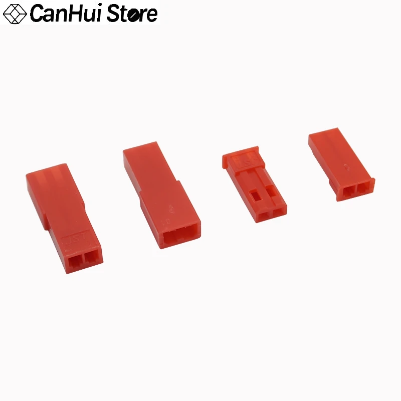 20-50 unids Conector JST XH 2.54mm 2P Macho Hembra Carcasa Enchufe Terminal Crimp SYP Conector 2 Pines Rojo/Blanco para Batería RC/Tira LED - imagen 4