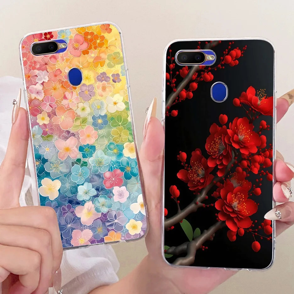 Para Oppo A5s funda Oppo AX5s lindo León moda cubierta pintada funda de silicona suave para Oppo A12 A7 AX7 OppoA7 OppoA12 OppoA5s Fundas - imagen 5