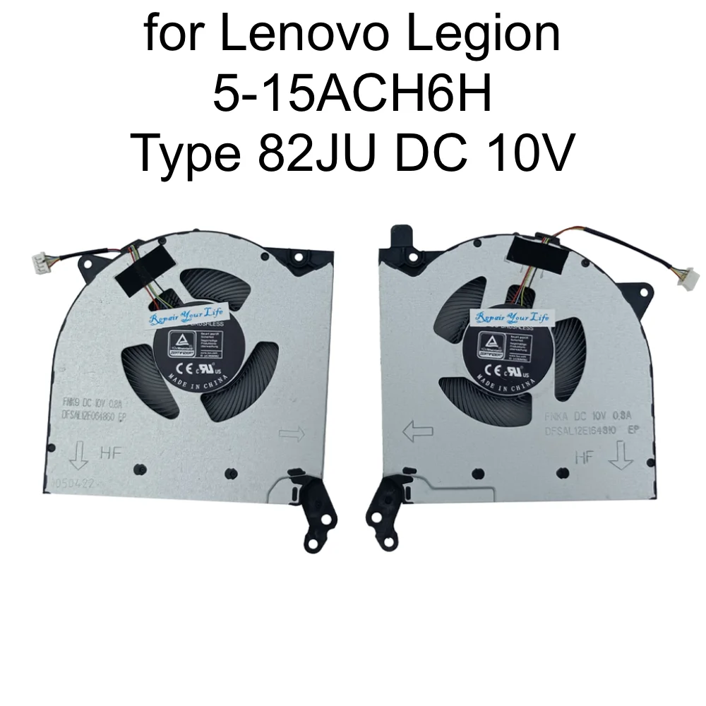 Ventilador de refrigeración CPU GPU para Lenovo Legion 5-15ACH6H tipo 82JU, R7000P Y7000P 2021 DC10V radiador enfriador de ordenador portátil para juegos 5H40S20304