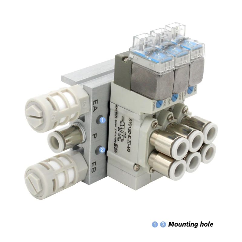 Válvula solenoide tipo SMC SY3120, combinación de válvula de control de cilindro individual controlada electrónicamente, SY3120-5LZD-M5 de SY3120-6LZD-M5 - imagen 3