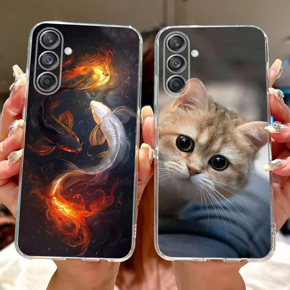 Para Samsung Galaxy M55 5G funda SM-M556B funda pintada de lujo funda de silicona suave para Samsung M55 M 15 Galaxy M15 5G Fundas parachoques - imagen 5