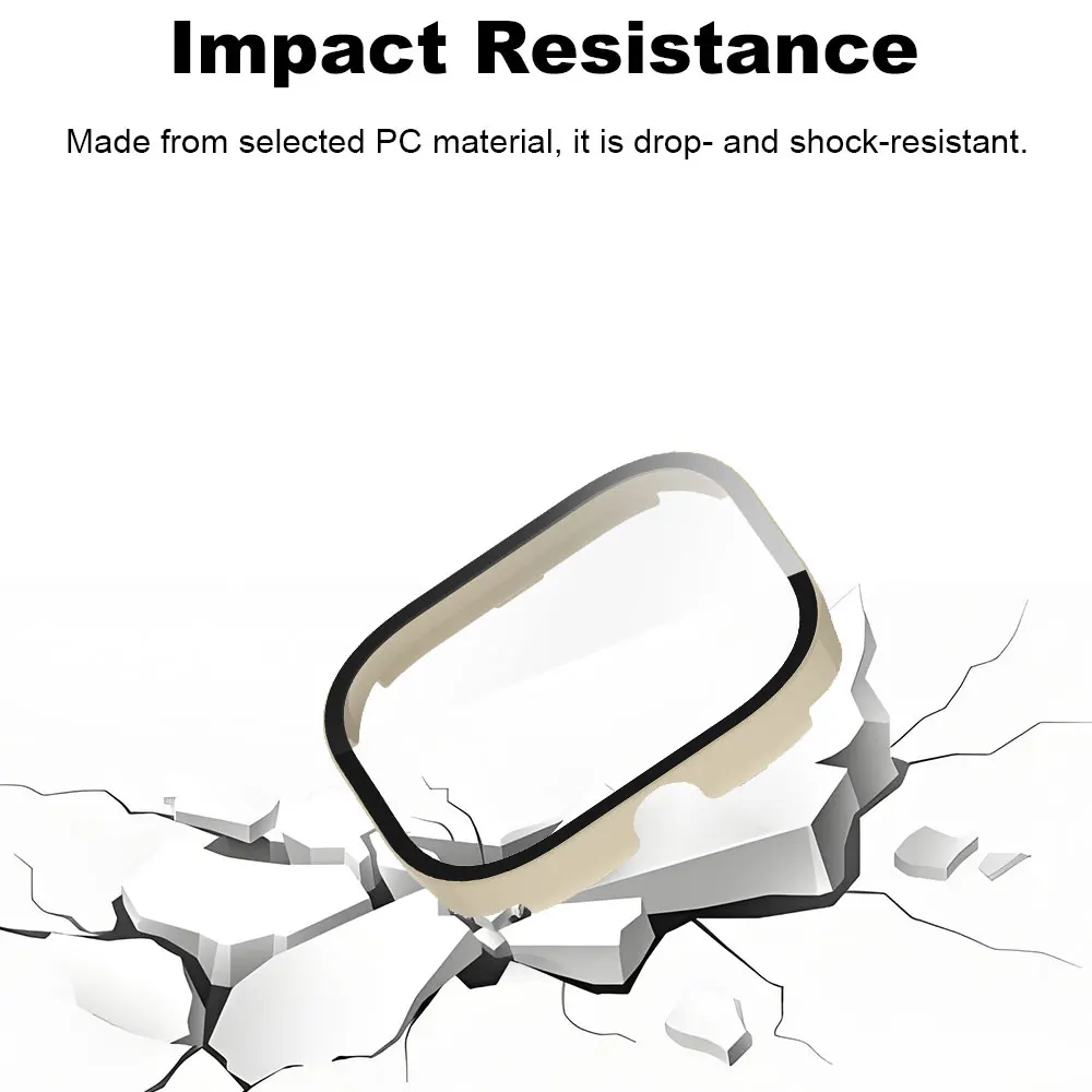 Funda de PC + vidrio templado para Redmi Watch 5 Protector de pantalla parachoques antiarañazos Redmi Watch 5 eSIM funda protectora para reloj inteligente - imagen 5