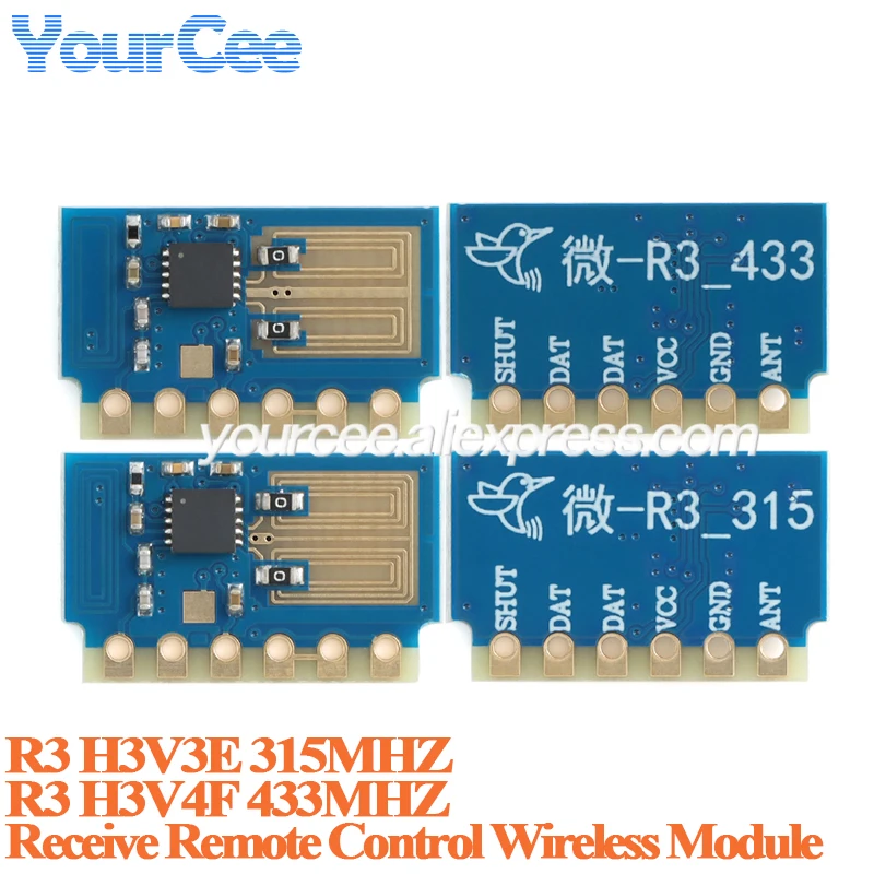 20 piezas/1 unidad H3V3E 315MHz H3V4F 433MHz módulo transmisor RF superheterodino Wifi módulo receptor de Control remoto inalámbrico HASK