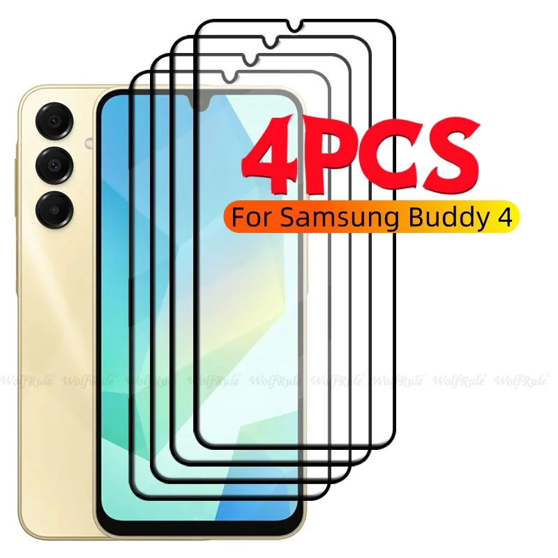 1/2/3/4 Uds cubierta completa de vidrio para Samsung Buddy 4 vidrio Samsung Galaxy Buddy 4 vidrio templado 9H Protector de pantalla Samsung Buddy 4
