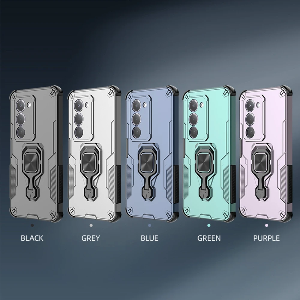 Para Xiaomi Redmi 15 5G 169mm Funda soporte magnético anillo armadura cubierta a prueba de golpes para Redmi15 Redmy 15 5G Cámara proteger Funda - imagen 3