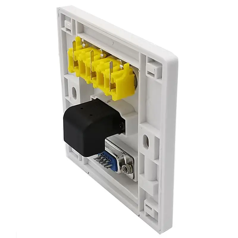 Panel Multimedia tipo 86, Cable de alta definición 4K, enchufe Compatible con HDMI, Panel VGA y enchufe de pared de Audio y vídeo 3rca - imagen 4