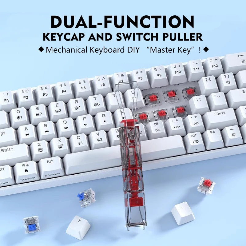 JUMPEAK-extractor de interruptor de teclado mecánico intercambiable en caliente, removedor de teclas 2 en 1, herramienta de desmontaje de personalización DIY para juegos - imagen 2