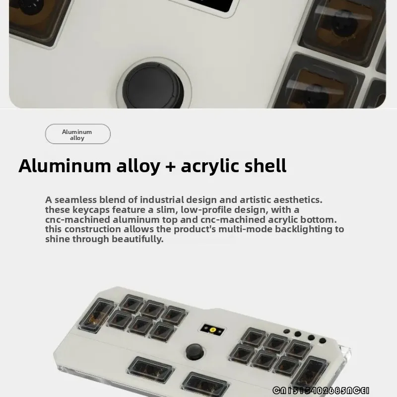 DOIO HITBOX KBGM M01 Mini teclado HE aleación de aluminio acrílico interruptor magnético bajo teclado de jugador OSU/DJMAX/Muse Dash/EZ2ON - imagen 3