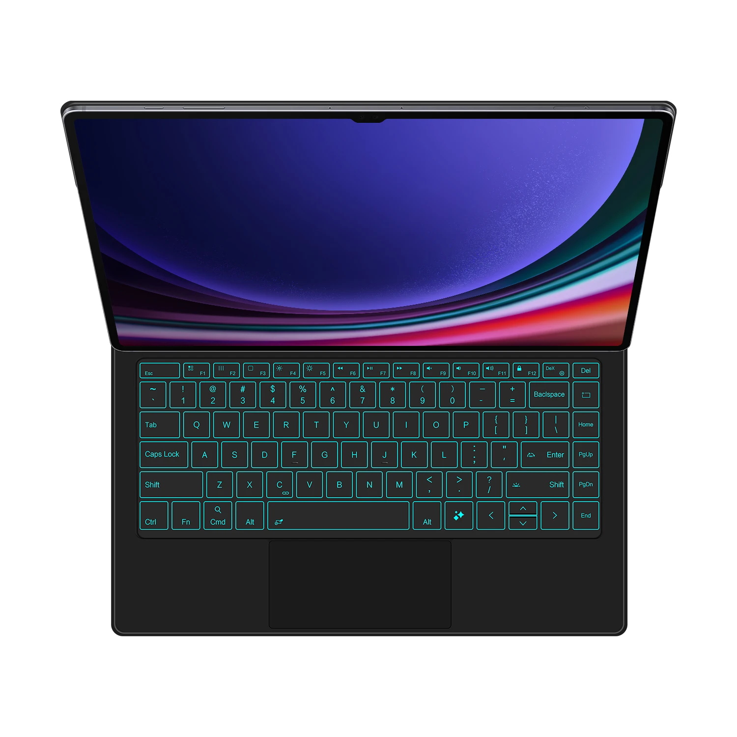 AJIUYU Magic Keyboard Folio para Samsung Galaxy Tab S9 Ultra 14,6 pulgadas 2023 SM-X910 X916B X918U funda con teclado magnético inteligente - imagen 2