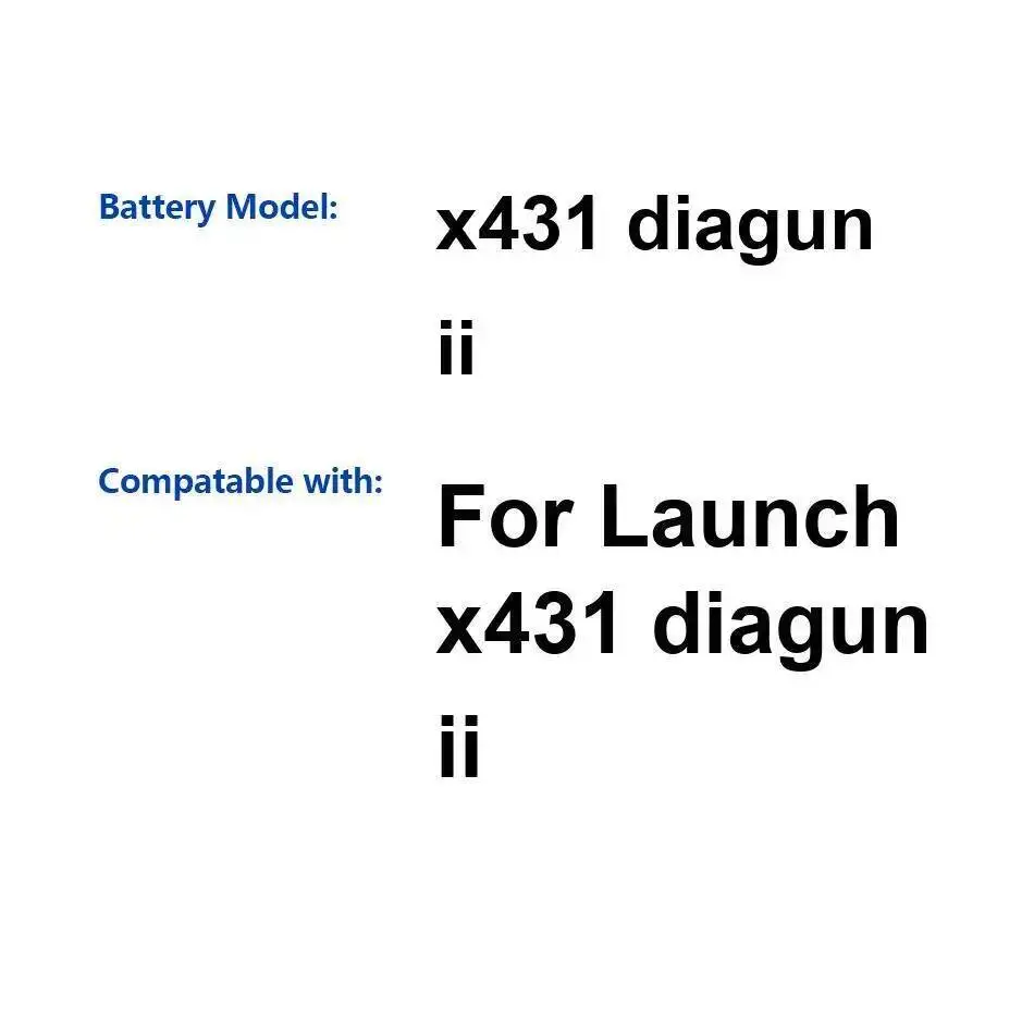 Para lanzar X431 Diagun II herramienta de diagnóstico batería 1450Mah reemplazo Premium