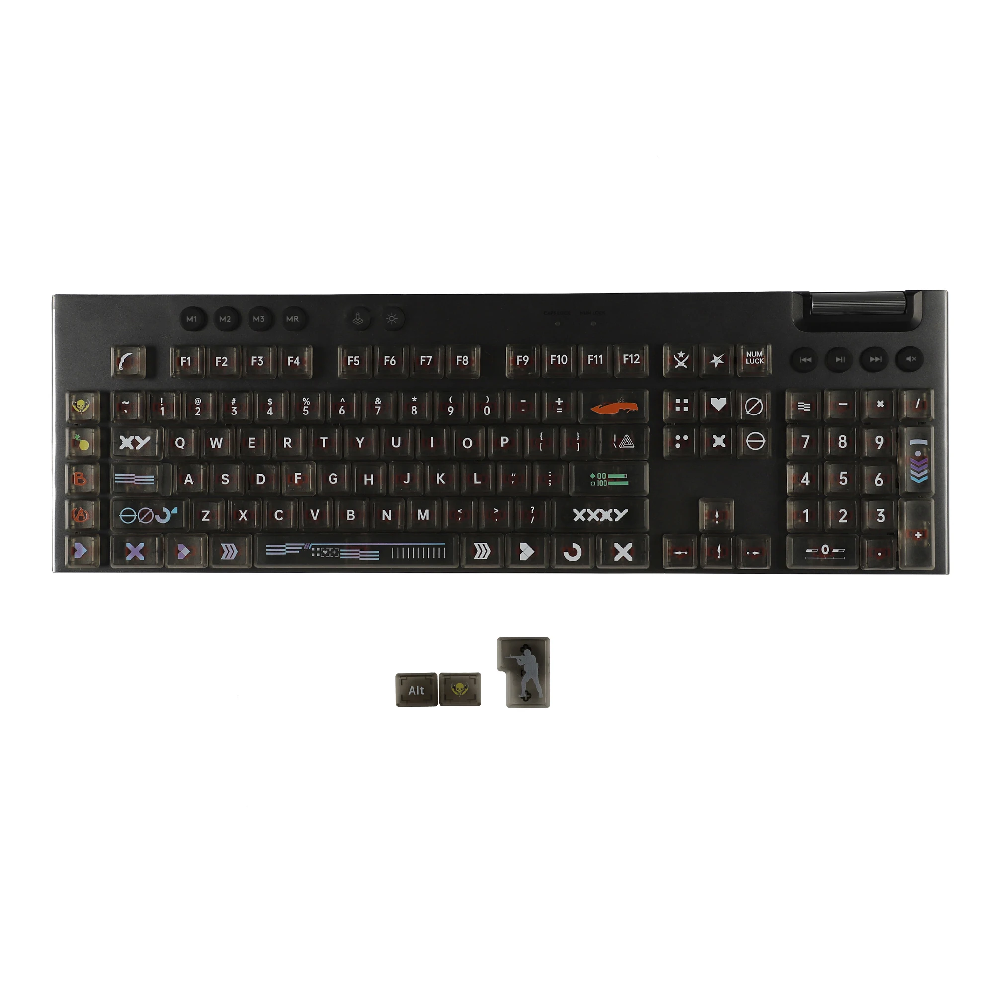 Material de PC Fearless and Strike, teclas retroiluminadas DIY, Compatible con teclado Logitech G813 G815 G913 G915 G913 tkl G915 tkl - imagen 2