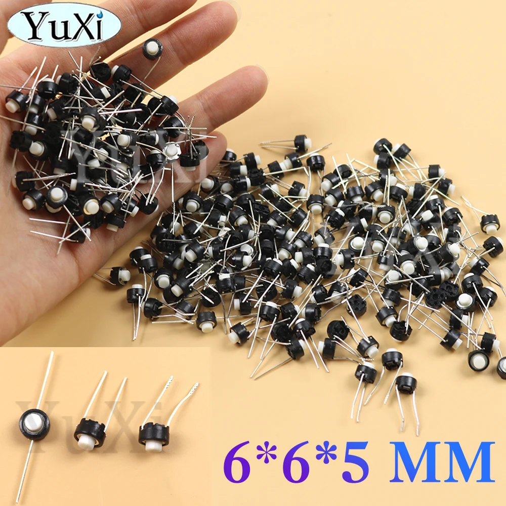 50Pcs SKRGAED010 ALPS Tact Switch Touch Switch 6*6*5mm DIP Tactile Push Button Micro Switch SKRGAED010 Micro Switch Buttons - imagen 2