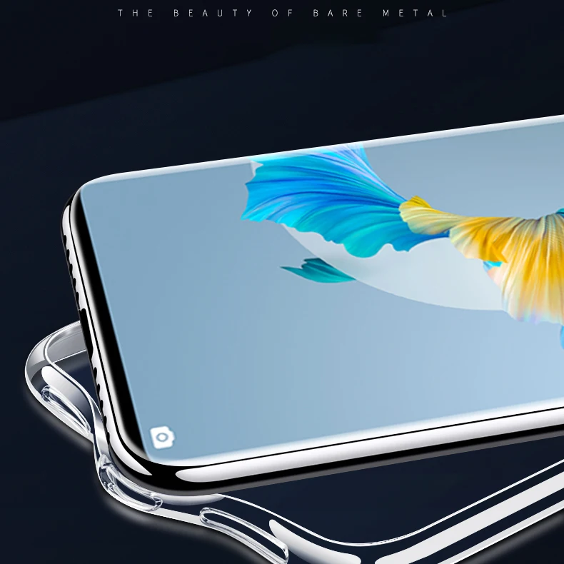Funda de teléfono transparente para Huawei Mate 50 Pro 50E RS Mate50 50pro, funda protectora de lente Original de lujo fina de silicona transparente suave - imagen 5