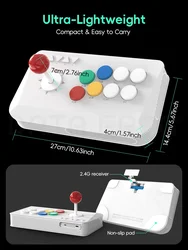 Data Frog Y5A Fight Stick Arcade Inalámbrico Compatible Android iOS