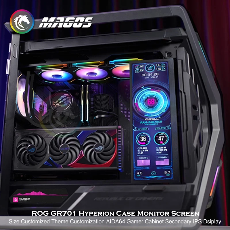 ROG GR701 Hyperion – Caja Monitor Gaming con Panel IPS Secundario - imagen 5