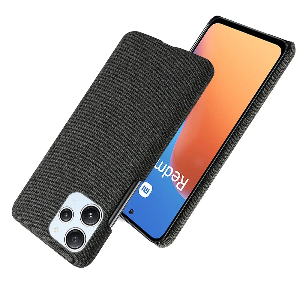 Funda de tela antideslizante para Xiaomi Redmi 12, 4G, Note 12R, Poco M6 Pro 5G, de lujo para Redmi12 funda de tela, Poco M6 Pro 5G - imagen 5