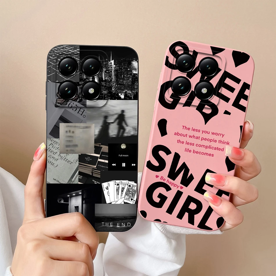 Nuevo diseño de funda para Xiaomi 14T Pro, funda trasera de protección completa, silicona líquida suave y lisa, carcasa de teléfono de alta calidad, parachoques bonito - imagen 2