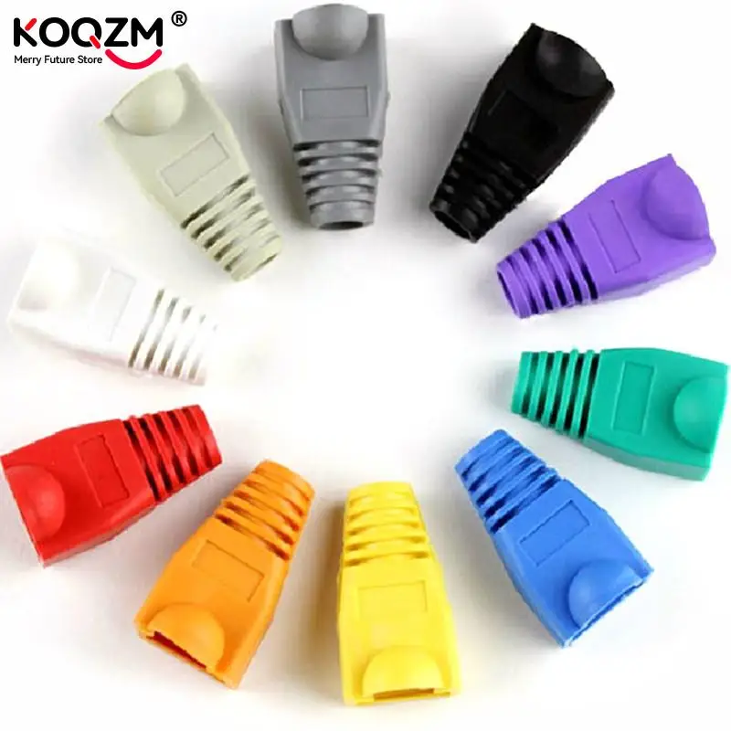 20 piezas adaptador de conector de Cable de red RJ45 8P8C, tapa/arranque para CAT 5/5e/6 - imagen 3