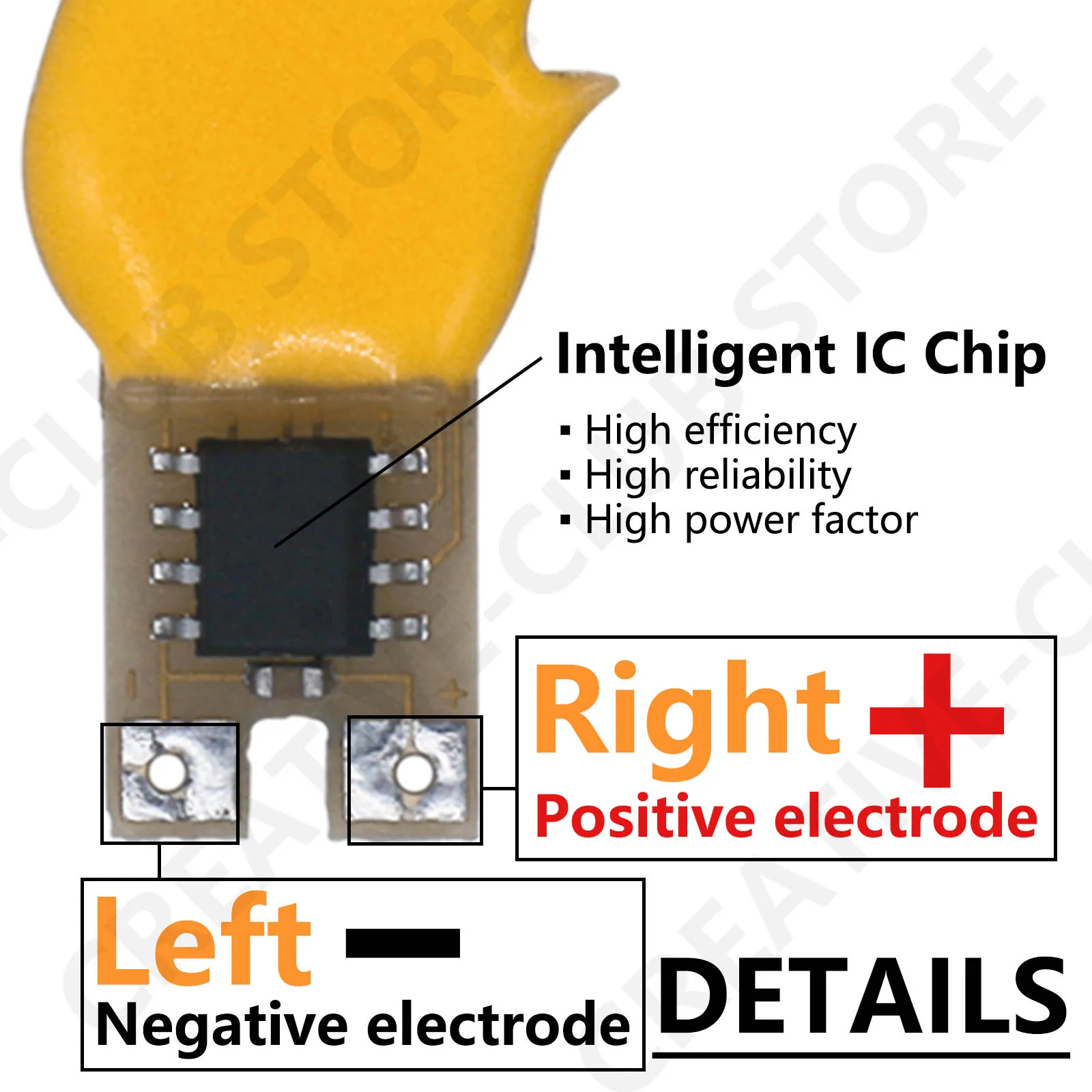Mecha de Chip de llama de fuego parpadeante realista DC 3V 5V para velas LED DIY, filamento de 1900K, batería sin llama, accesorios de luz de vela - imagen 3