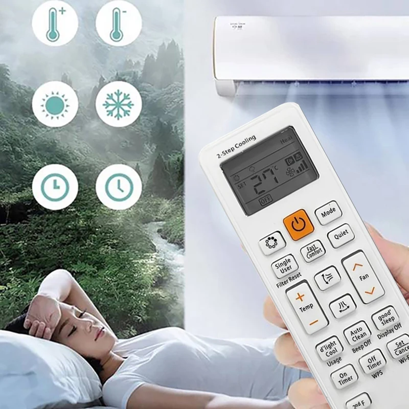 Mando a distancia DB93-11489L para aire acondicionado Samsung, Control remoto de DB93-11115K, DB93-14195F de repuesto - imagen 3