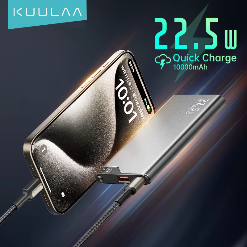 KUULAA Batería Externa Carga Rápida para iPhone 16 / 15 / 14