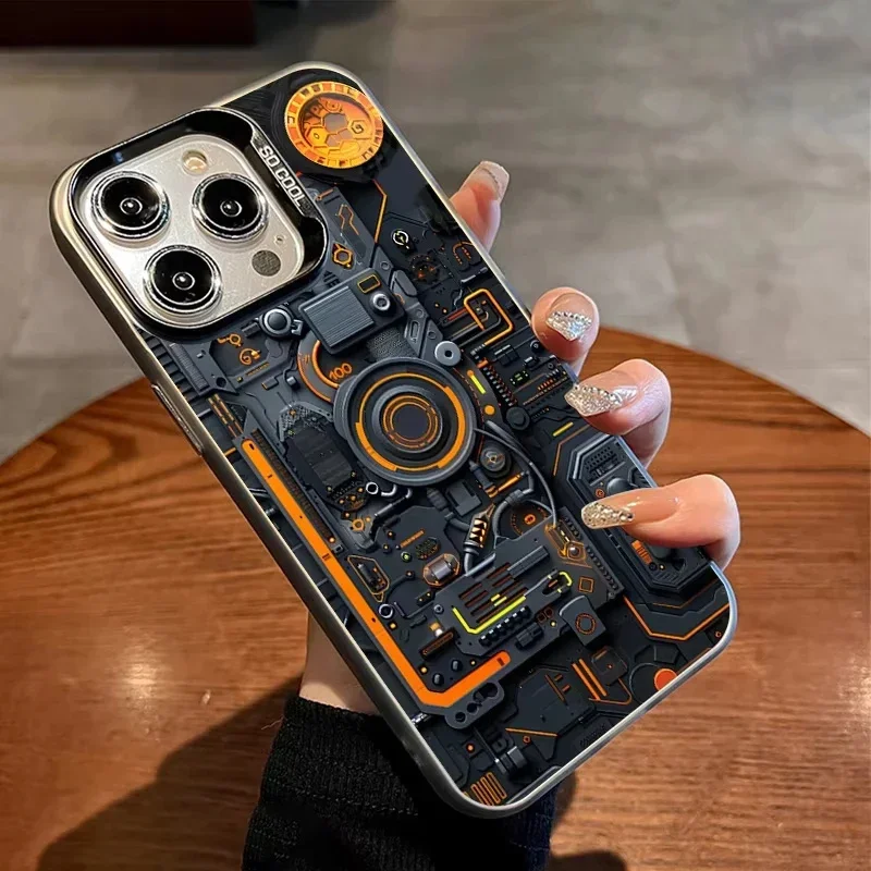 Placa de circuito galvanizada plateada IMD funda para Xiaomi Redmi Note 14 13 12 11 Pro Plus 4G 5G 12S 11S 10S 13C 14C cubierta a prueba de golpes - imagen 3