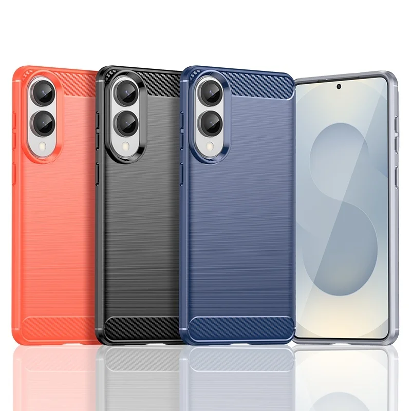 Para Samsung S25 Edge funda Samsung Galaxy S25 Edge Capa fibra de carbono nuevo suave TPU teléfono parachoques trasero Fundas Samsung S25 Edge - imagen 2