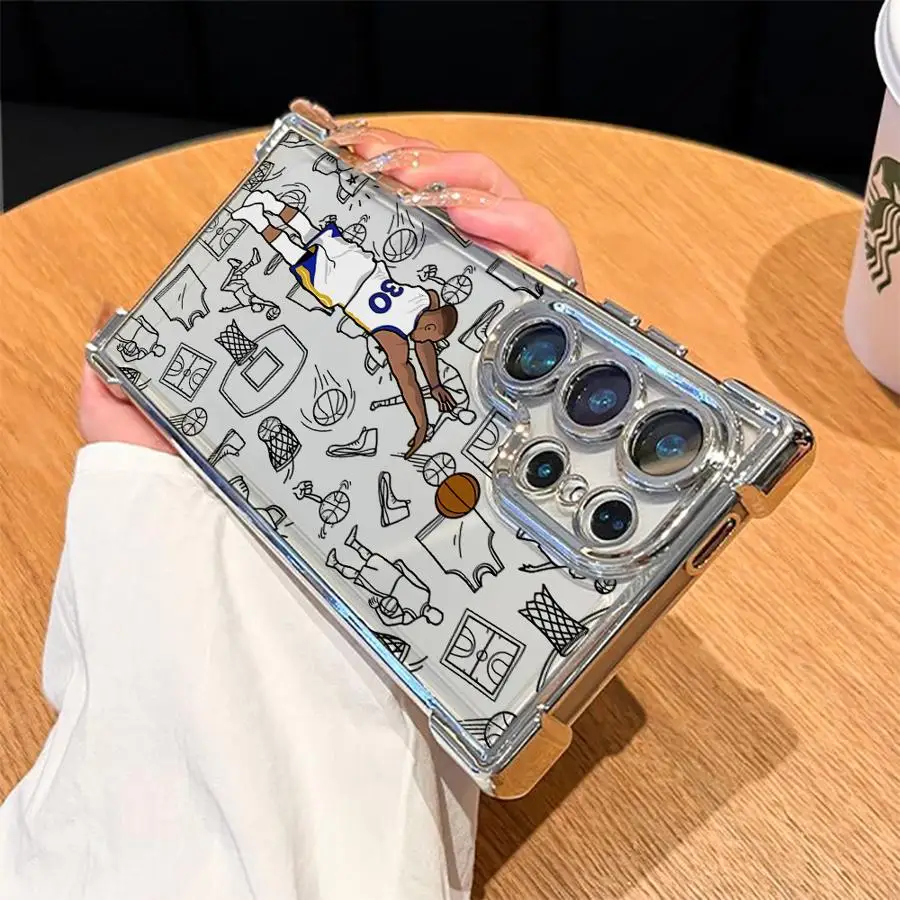 Funda blanda deportiva de baloncesto para Samsung Galaxy S21 Plus S24 S23 S25 Edge S20 FE S22 Ultra - imagen 2