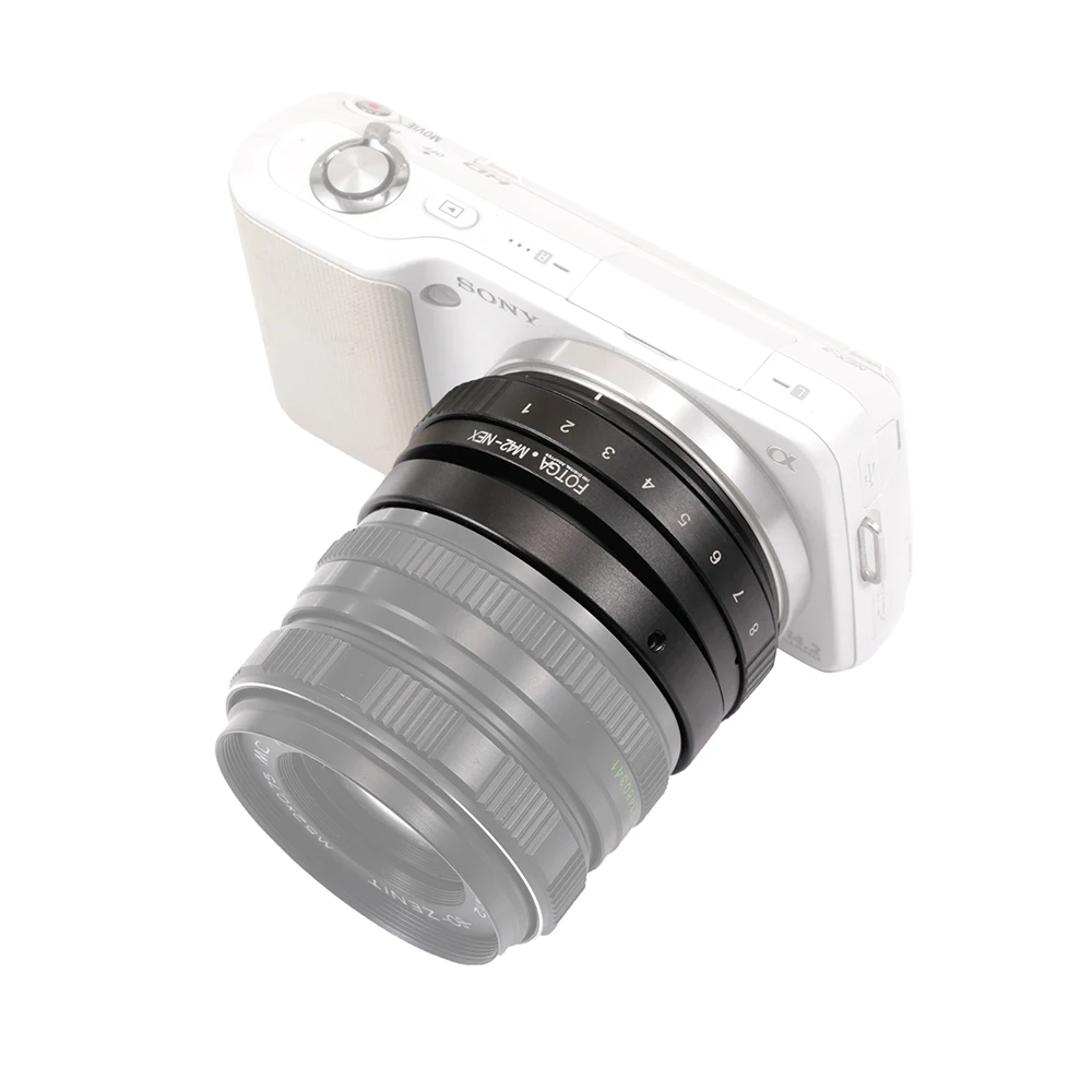 Anillo adaptador FOTGA Tilt-shift de 360 grados para lente M42 a cámara Sony E NEX-3 3C 3N 5 F3 A6000 A5000 A3500 A3000 A7 A7R Dslr - imagen 4