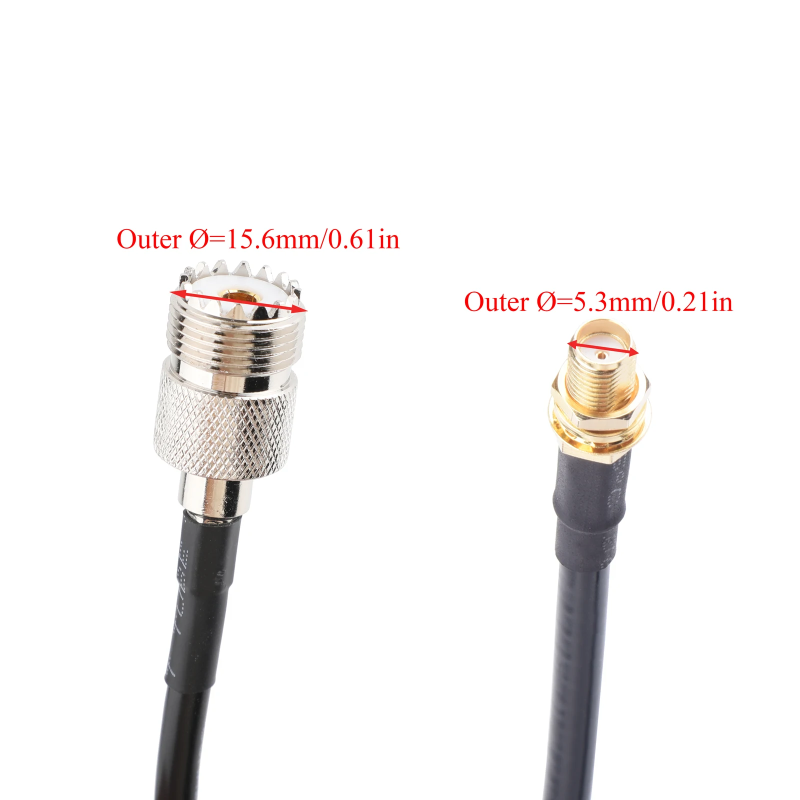 Cable Coaxial RF RG58/50-3 de 1-30 m, Cable de extensión SMA hembra a UHF hembra para antena 4G LTE - imagen 5
