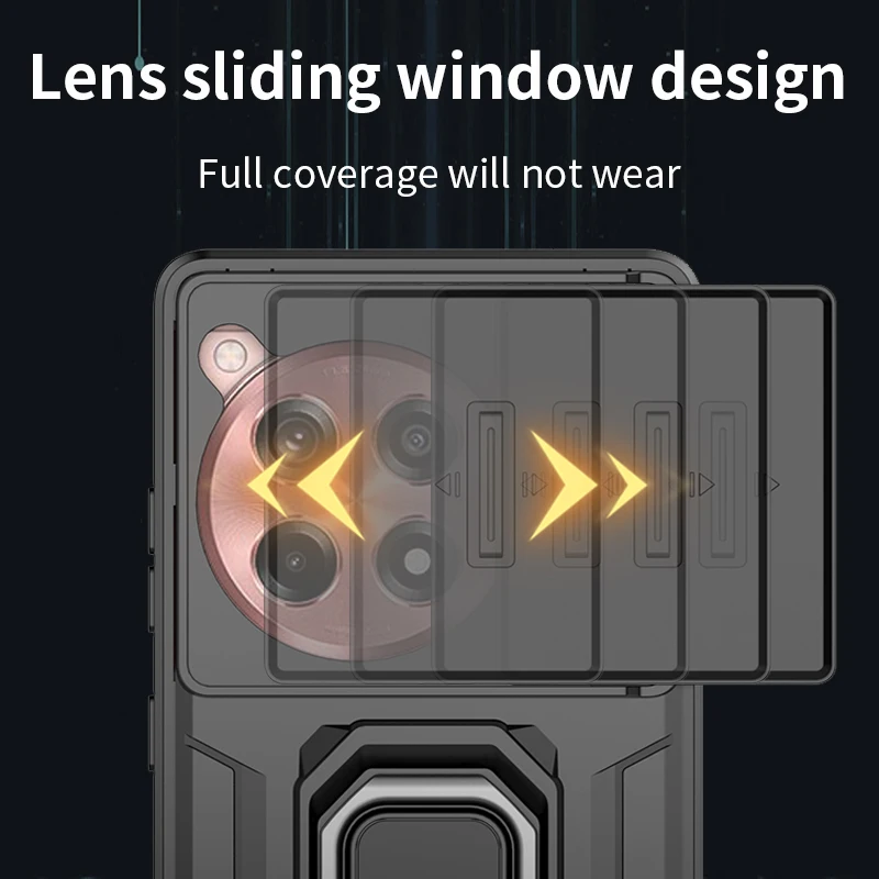 Funda a prueba de golpes para Oneplus 11 12, funda trasera con soporte deslizante para cámara para OnePlus 12 One plus 11 oneplus12 1 + 11, funda para teléfono - imagen 4