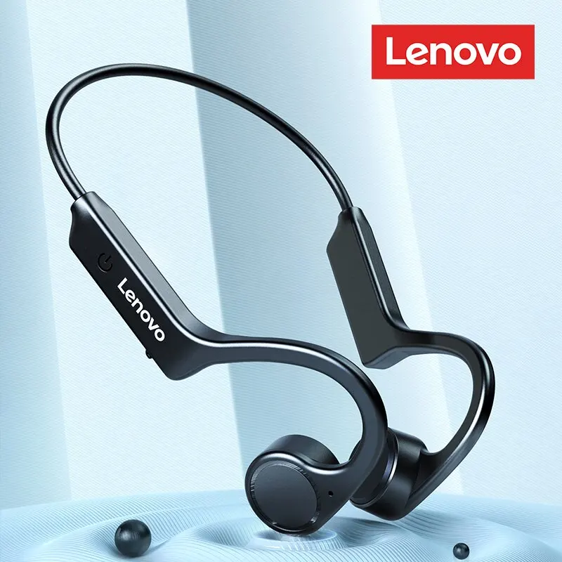 Lenovo X4 conducción ósea auriculares Bluetooth auriculares deportivos auriculares inalámbricos impermeables con micrófono gancho para la oreja TWS bajo estéreo Hifi