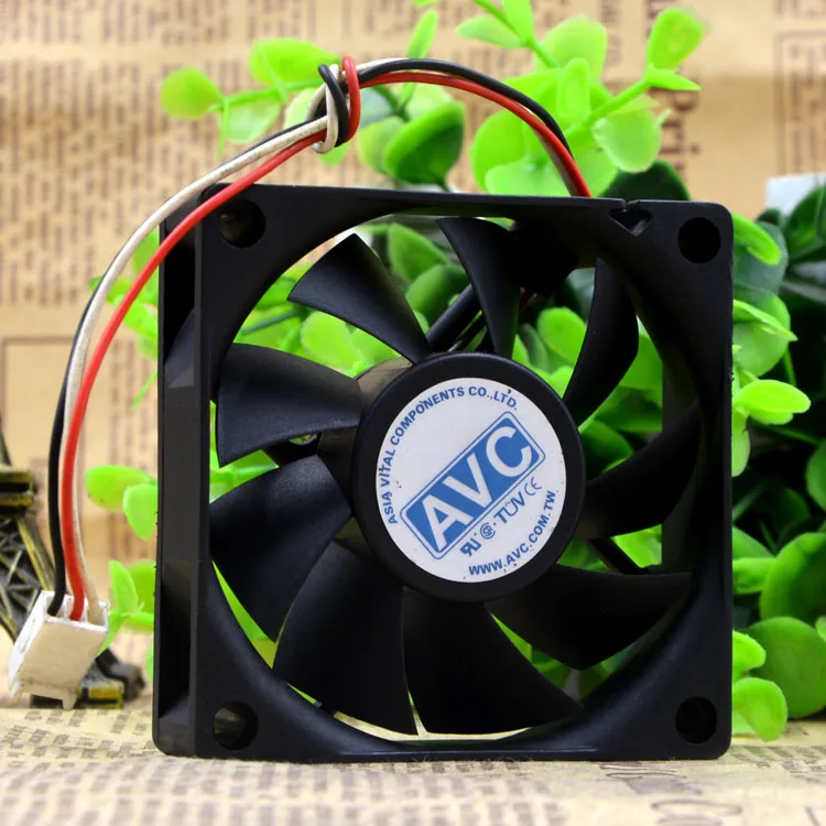 AVC DA07020R12U-ventilador de refrigeración hidráulico, 12V, 0.70A, 7cm, 7020, 3 cables - imagen 4